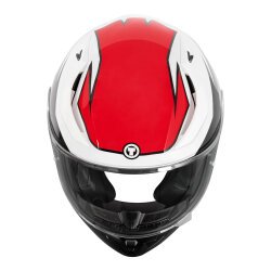 Torc T-15 Shock Kapalı Motosiklet Kaskı Siyah / Kırmızı / Beyaz - 4