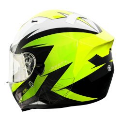 Torc T-15 Shock Kapalı Motosiklet Kaskı Siyah / Sarı / Beyaz - 3