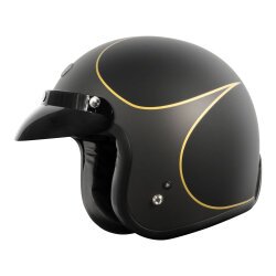 Torc T-50 Del Mar Hardy Açık Motosiklet Kaskı Mat Siyah / Gri - Torc (1)