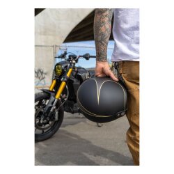 Torc T-50 Del Mar Hardy Açık Motosiklet Kaskı Mat Siyah / Gri - 7