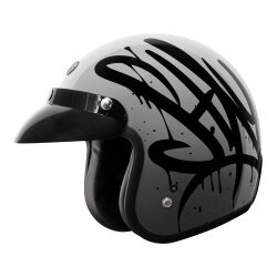 Torc T-50 Del Mar Wild One Açık Motosiklet Kaskı Gri / Siyah - Torc (1)