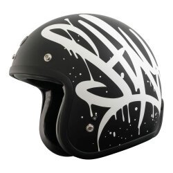 Torc T-50 Del Mar Wild One Açık Motosiklet Kaskı Mat Siyah / Gri - Torc