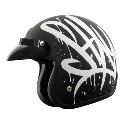 Torc T-50 Del Mar Wild One Açık Motosiklet Kaskı Mat Siyah / Gri - Torc (1)