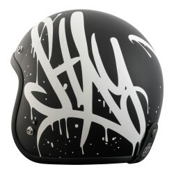 Torc T-50 Del Mar Wild One Açık Motosiklet Kaskı Mat Siyah / Gri - 3