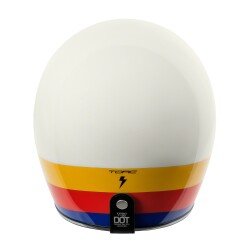 Torc T-50 Del Mar Full Tree Açık Motosiklet Kaskı Beyaz / Kırmızı / Mavi - 5